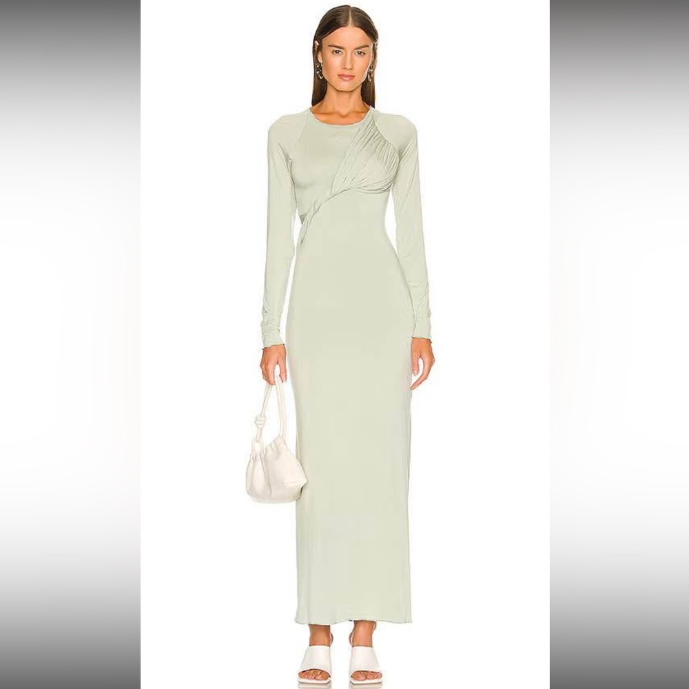 The Line by K Moss Sheath Long Sleeve Crew Neck Dress